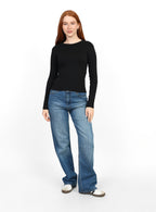 Basic Long Sleeve Top - Black