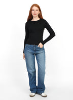 Basic Long Sleeve Top - Black