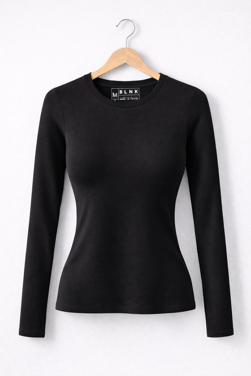 Basic Long Sleeve Top - Black
