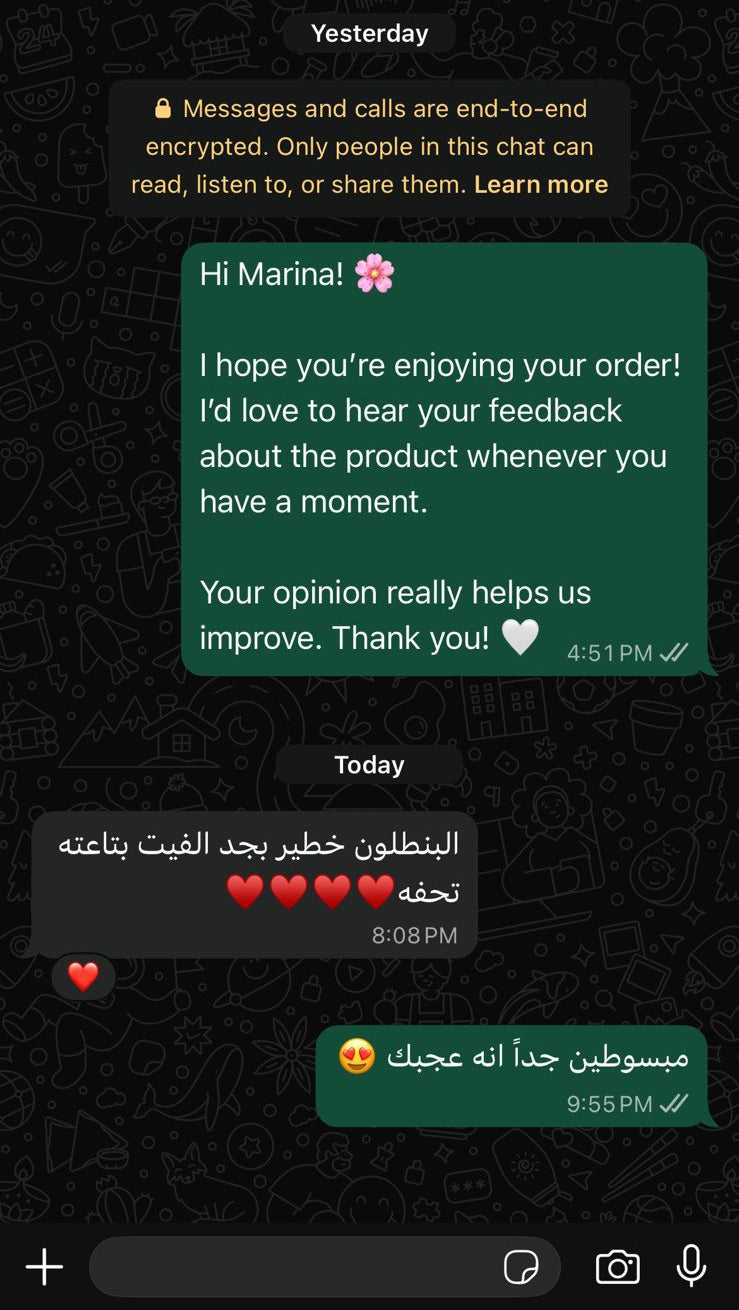 Customer review screenshot