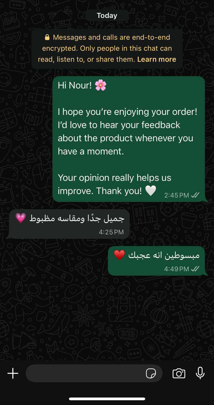 Customer review screenshot