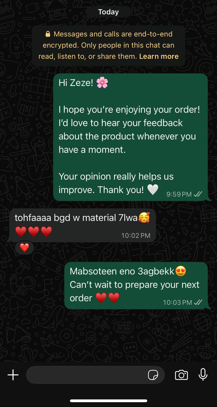 Customer review screenshot