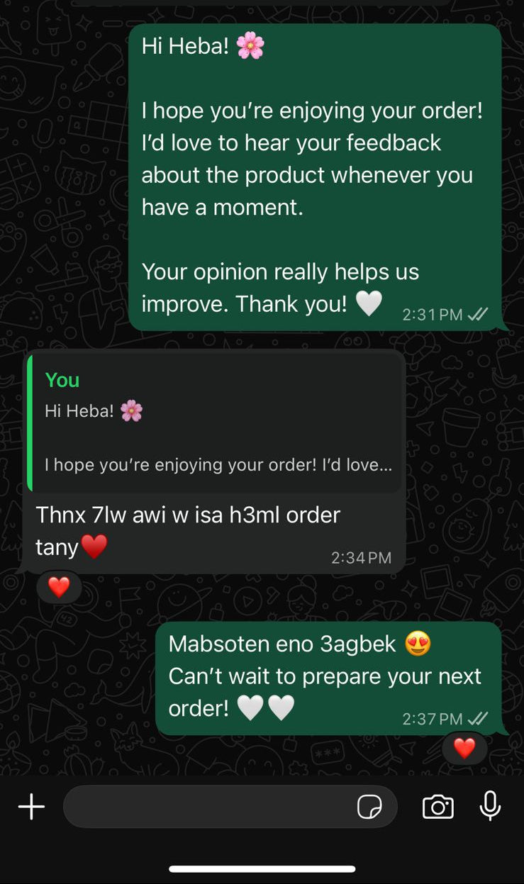 Customer review screenshot